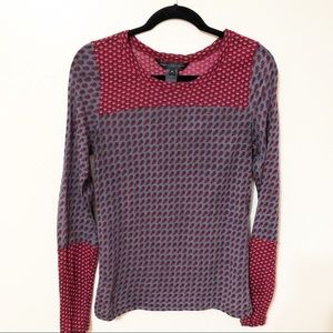 Marc by Marc Jacobs Long Sleeve Print Blouse